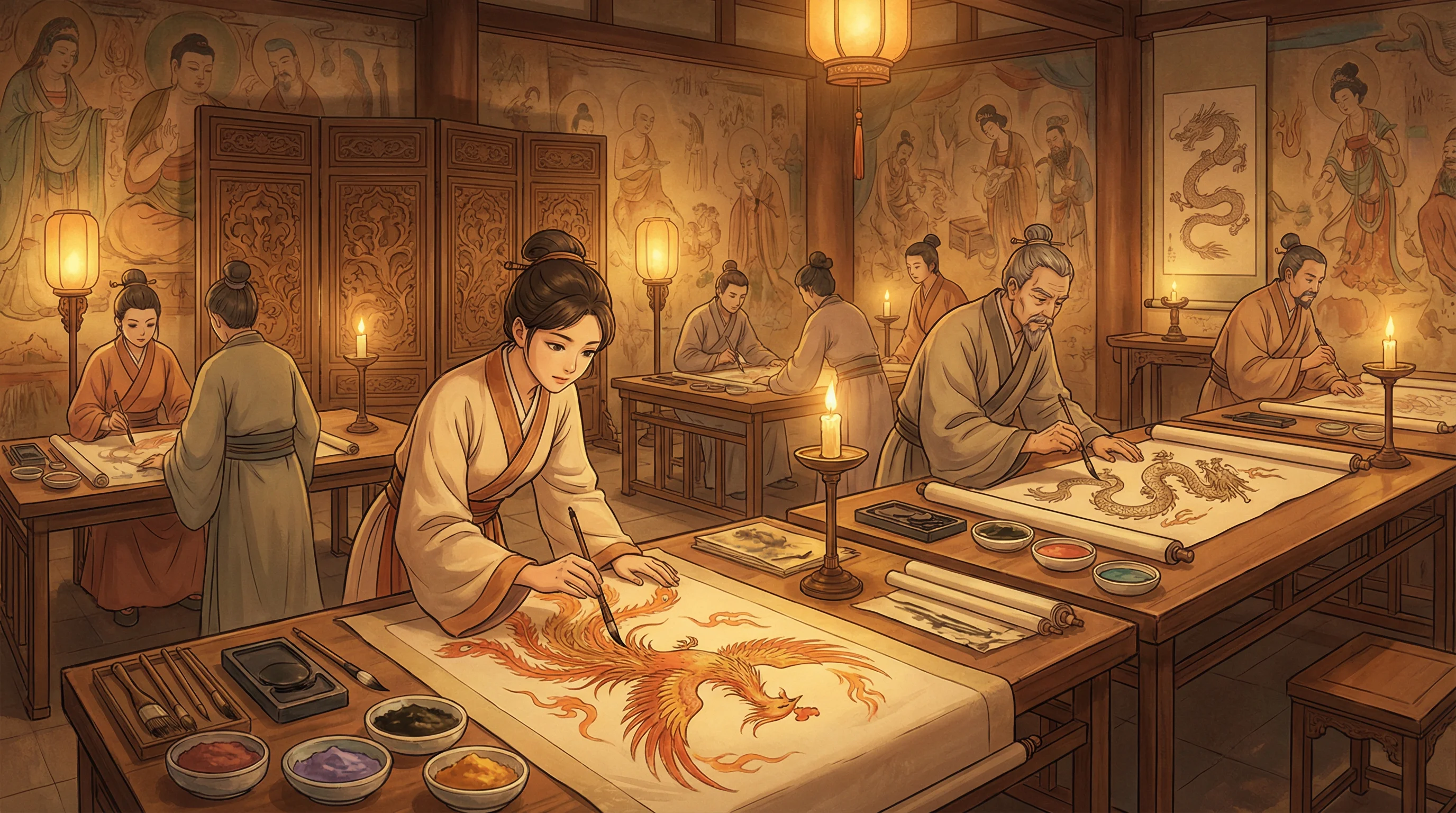 画师入驻 - 爱情岛路线1线路2线路3京东唯品会苏宁易购 国风动漫画师